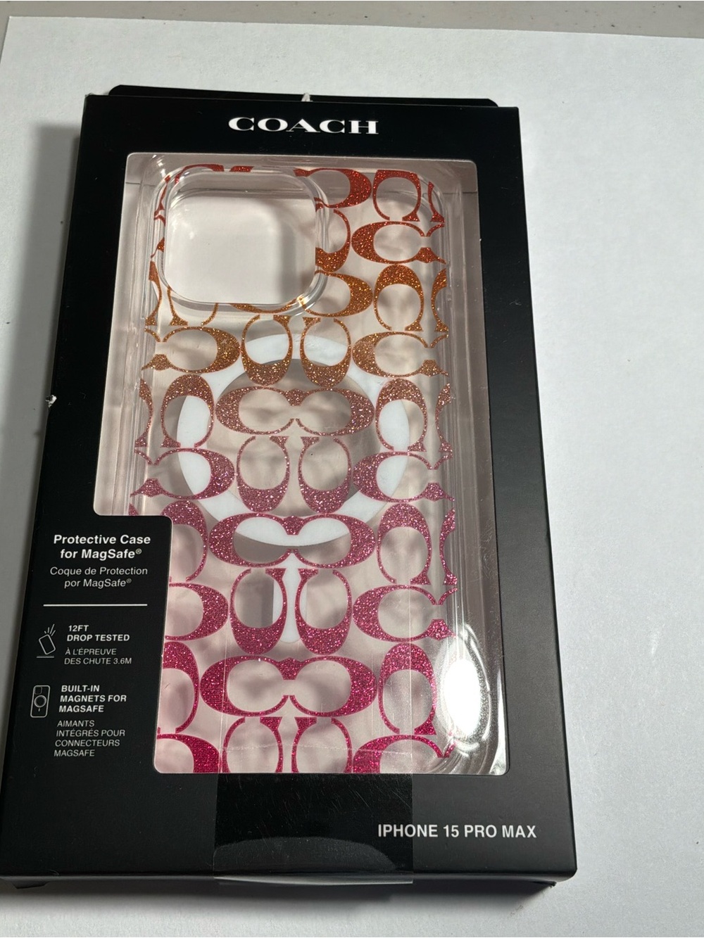 Coach iPhone 15 Pro Max MagSafe case. NIB
